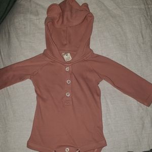 Kate Quinn organic cotton onsie with hood/ears